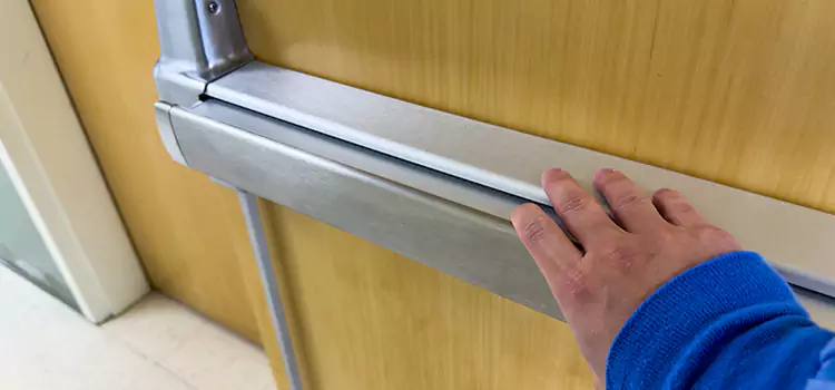 Installing a Push Bar on a Door South Whittier